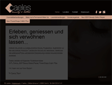 Tablet Screenshot of caeles.ch